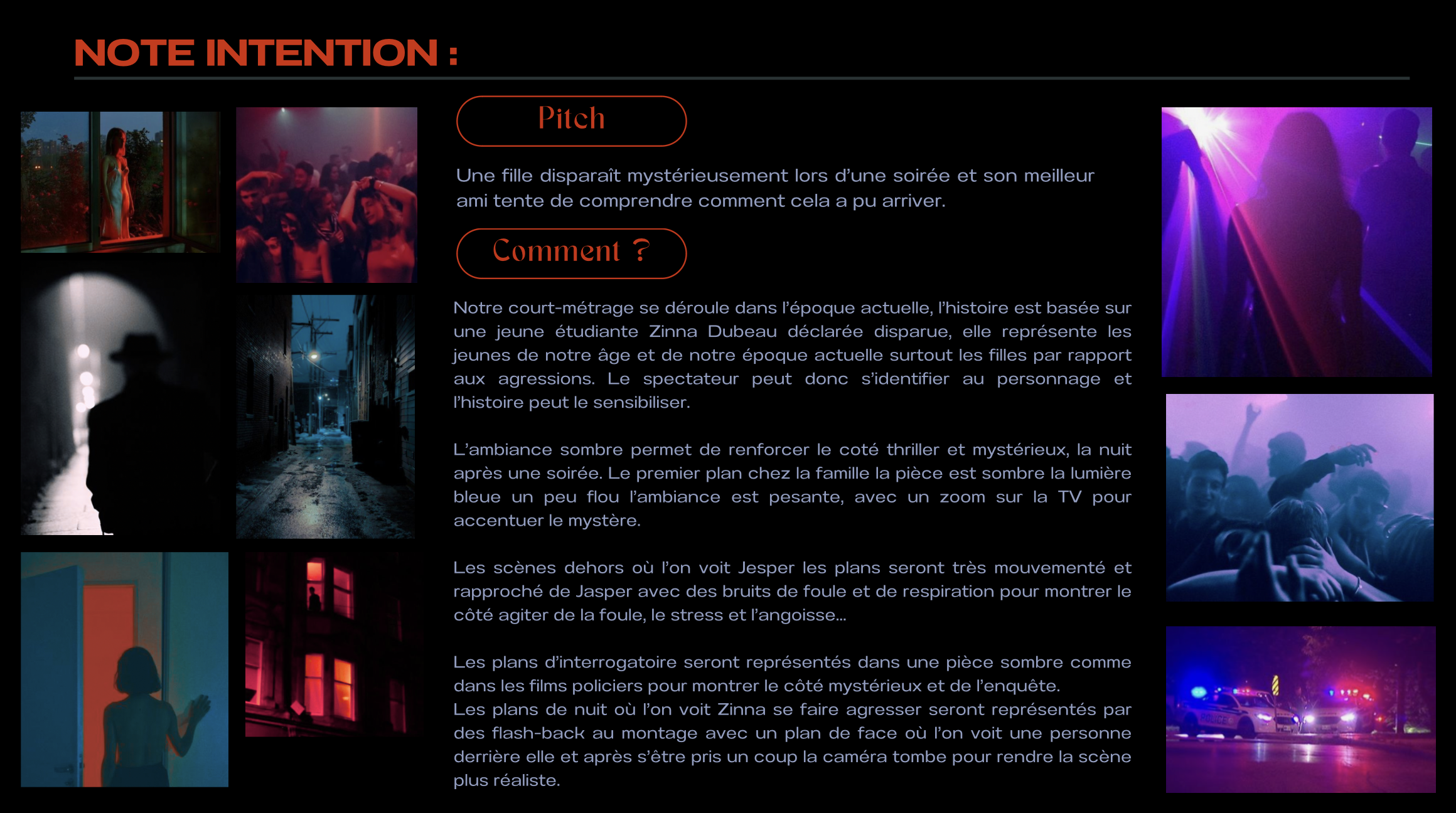 dossier de production