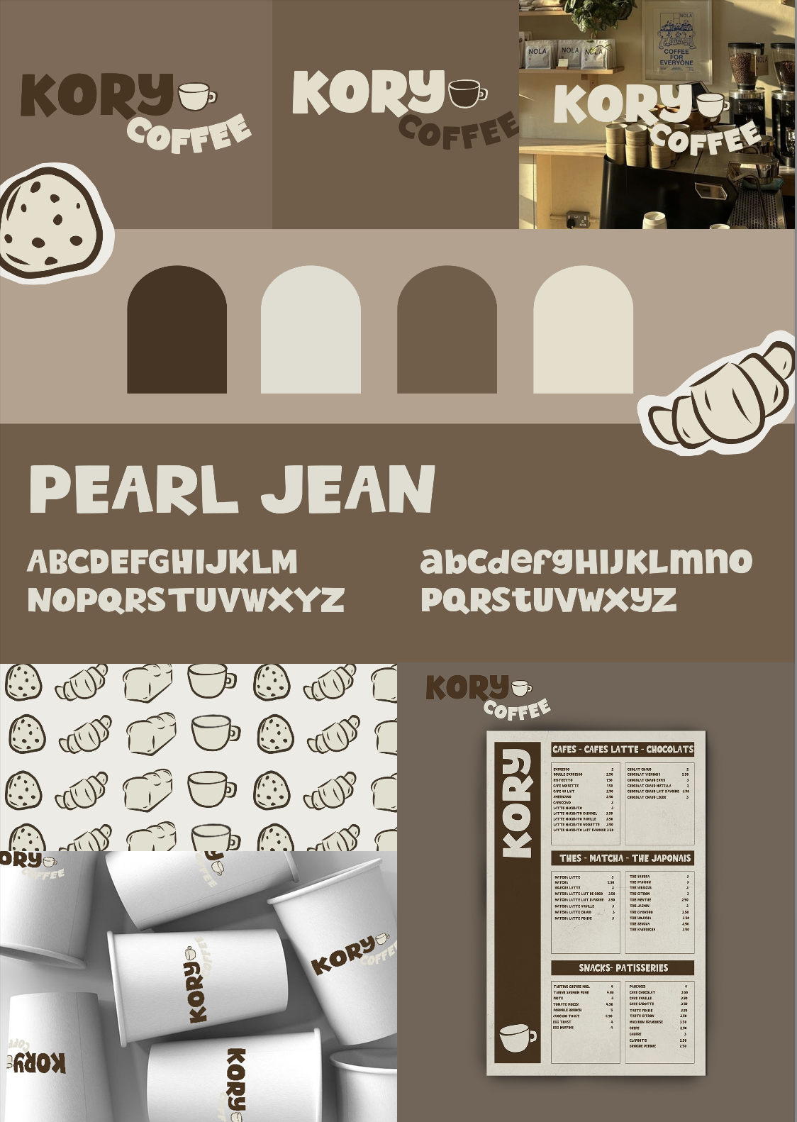 Charte graphique coffee shop